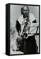 Saxophonist Don Rendell Playing at Campus West, Welwyn Garden City, Hertfordshire, 1986-Denis Williams-Framed Stretched Canvas