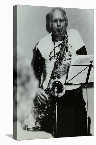 Saxophonist Don Rendell Playing at Campus West, Welwyn Garden City, Hertfordshire, 1986-Denis Williams-Stretched Canvas