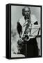 Saxophonist Don Rendell Playing at Campus West, Welwyn Garden City, Hertfordshire, 1986-Denis Williams-Framed Stretched Canvas