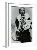 Saxophonist Don Rendell Playing at Campus West, Welwyn Garden City, Hertfordshire, 1986-Denis Williams-Framed Photographic Print