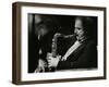 Saxophonist Frank Tiberi Performing at the Forum Theatre, Hatfield, Hertfordshire, 1983-Denis Williams-Framed Photographic Print