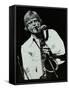 Saxophonist Gerry Mulligan Playing at At the Forum Theatre, Hatfield, Hertfordshire-Denis Williams-Framed Stretched Canvas