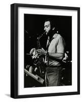 Saxophonist Phil Todd Playing at the Stables, Wavendon, Buckinghamshire-Denis Williams-Framed Photographic Print