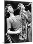 Saxophonists in Miss Gayes Band-Associated Newspapers-Mounted Photo