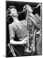 Saxophonists in Miss Gayes Band-Associated Newspapers-Mounted Photo