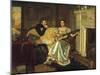 Say, What shall be the Burden of my Song?, 1881-Edmund Blair Leighton-Mounted Giclee Print