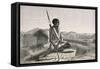 Saydumi, Native Ugandan, Engraving from Lake Regions of Equatorial Africa-Richard Francis Burton-Framed Stretched Canvas