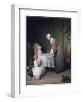 Saying Grace, 1744-Jean-Baptiste Simeon Chardin-Framed Giclee Print