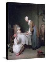 Saying Grace, 1744-Jean-Baptiste Simeon Chardin-Stretched Canvas