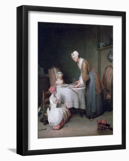 Saying Grace, 1744-Jean-Baptiste Simeon Chardin-Framed Giclee Print