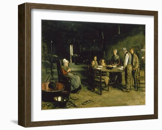 Saying Grace, 1875-1877-Max Liebermann-Framed Giclee Print