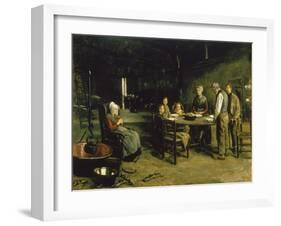 Saying Grace, 1875-1877-Max Liebermann-Framed Giclee Print