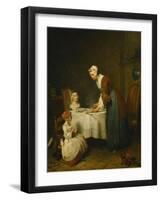 Saying Grace, (La Benedicite), Salon of 1740-Jean-Baptiste Simeon Chardin-Framed Giclee Print