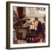 "Saying Grace", November 24,1951-Norman Rockwell-Framed Giclee Print