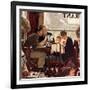 "Saying Grace", November 24,1951-Norman Rockwell-Framed Giclee Print