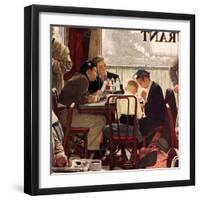 "Saying Grace", November 24,1951-Norman Rockwell-Framed Premium Giclee Print