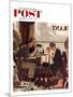 "Saying Grace" Saturday Evening Post Cover, November 24,1951-Norman Rockwell-Mounted Giclee Print