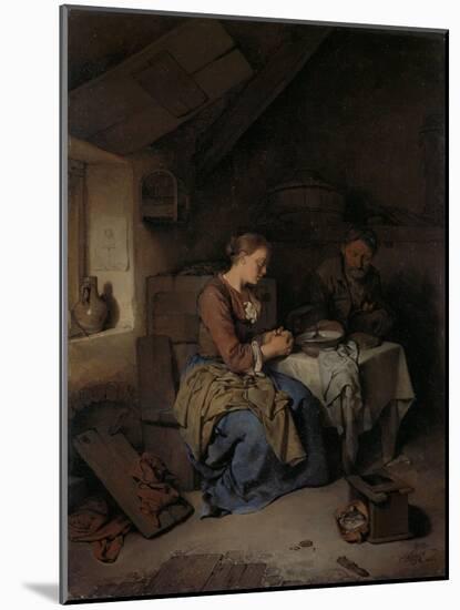 Saying Grace-Cornelis Pietersz Bega-Mounted Art Print