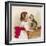 Saying Hello to Kitty-null-Framed Giclee Print