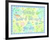 Sayings 1 Friends-Viv Eisner-Framed Art Print