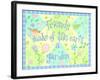 Sayings 1 Friends-Viv Eisner-Framed Art Print