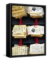 Sayings at Heian Jingu, Shinto Shrine, Kyoto, Japan-Nancy & Steve Ross-Framed Stretched Canvas