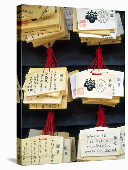 Sayings at Heian Jingu, Shinto Shrine, Kyoto, Japan-Nancy & Steve Ross-Stretched Canvas