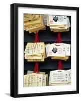Sayings at Heian Jingu, Shinto Shrine, Kyoto, Japan-Nancy & Steve Ross-Framed Photographic Print