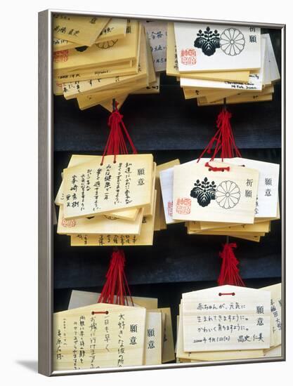 Sayings at Heian Jingu, Shinto Shrine, Kyoto, Japan-Nancy & Steve Ross-Framed Photographic Print