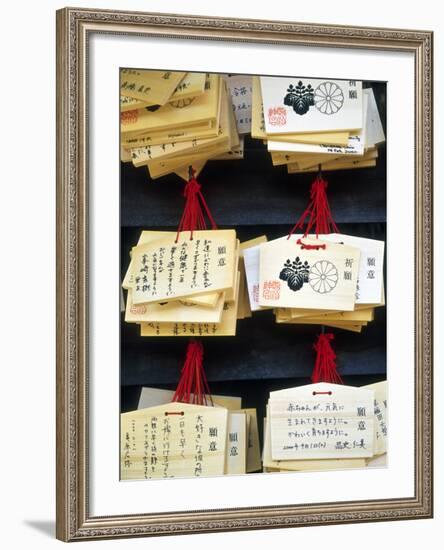 Sayings at Heian Jingu, Shinto Shrine, Kyoto, Japan-Nancy & Steve Ross-Framed Photographic Print