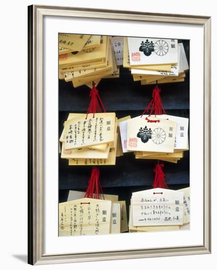 Sayings at Heian Jingu, Shinto Shrine, Kyoto, Japan-Nancy & Steve Ross-Framed Photographic Print