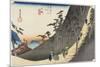 Sayo Mountain Pass, Nissaka, C. 1833-Utagawa Hiroshige-Mounted Giclee Print