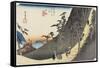 Sayo Mountain Pass, Nissaka, C. 1833-Utagawa Hiroshige-Framed Stretched Canvas