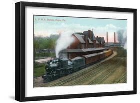 Sayre, Pennsylvania - Lehigh Valley Railroad Station-Lantern Press-Framed Art Print