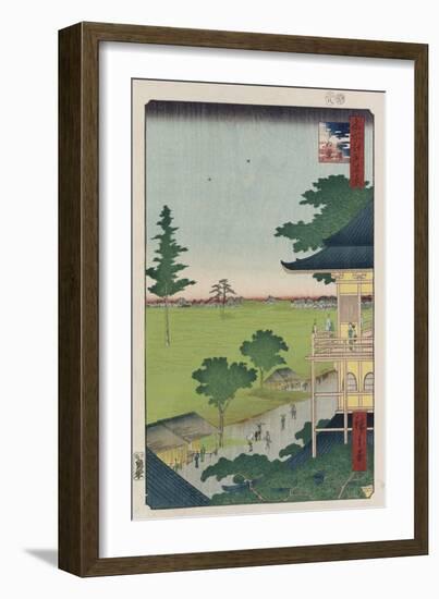 Sazai Hall, Five Hundred Raken (Temple)-Hashiguchi Goyo-Framed Giclee Print