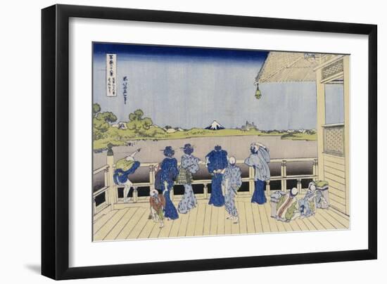 Sazai Hall of Five-Hundred-Rakan Temple-Katsushika Hokusai-Framed Giclee Print