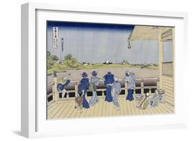 Sazai Hall of Five-Hundred-Rakanji Temple-Katsushika Hokusai-Framed Giclee Print