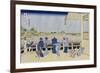 Sazai Hall of Five-Hundred-Rakanji Temple-Katsushika Hokusai-Framed Giclee Print