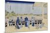 Sazai Hall of Five-Hundred-Rakanji Temple-Katsushika Hokusai-Mounted Giclee Print