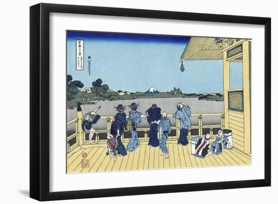 Sazai Hall of the Five Hundred Rakan Temple-Katsushika Hokusai-Framed Giclee Print