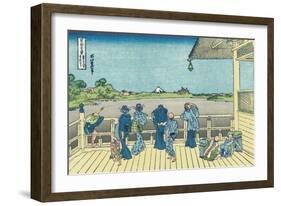 Sazai Hall of the Five-Hundred-Rakan Temple-Katsushika Hokusai-Framed Giclee Print