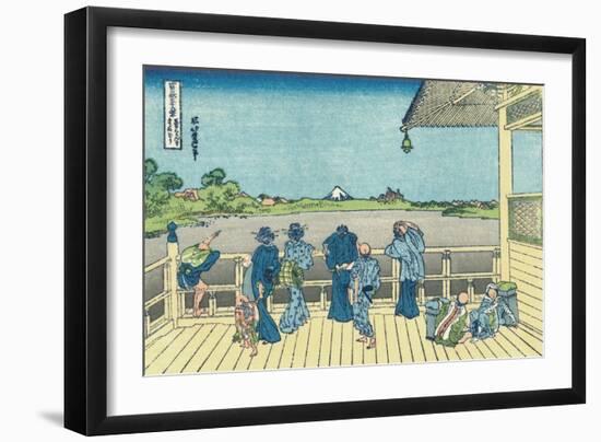 Sazai Hall of the Five-Hundred-Rakan Temple-Katsushika Hokusai-Framed Giclee Print