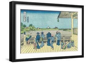 Sazai Hall of the Five-Hundred-Rakan Temple-Katsushika Hokusai-Framed Giclee Print