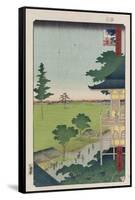 Sazai Hall-Utagawa Hiroshige-Framed Stretched Canvas