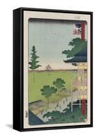 Sazai Hall-Utagawa Hiroshige-Framed Stretched Canvas