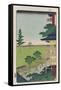 Sazai Hall-Utagawa Hiroshige-Framed Stretched Canvas