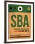 SBA Santa Barbara Luggage Tag I-NaxArt-Framed Art Print