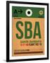 SBA Santa Barbara Luggage Tag I-NaxArt-Framed Art Print