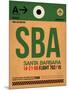 SBA Santa Barbara Luggage Tag I-NaxArt-Mounted Art Print