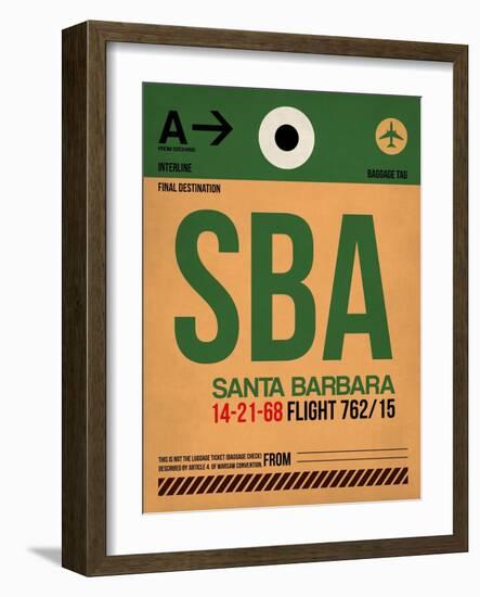 SBA Santa Barbara Luggage Tag I-NaxArt-Framed Art Print